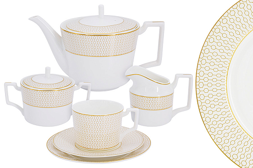 Сервиз чайный 6 пер 21пр Ноктюрн Emily Anna Lafarg