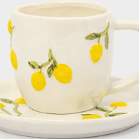 Пара чайная 2 пр 300 мл, фарфор Лимоны, Limoncello