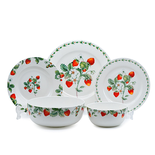 Сервиз столовый 6пер 21пр Земляничная поляна Emily