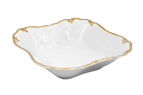 Салатник квадратный 24см 1шт Глянец Слоновая кость Roman Gebis