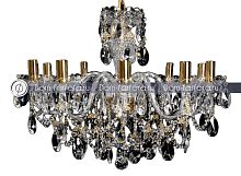 Люстра 10 рожковая золотые плафоны 4050