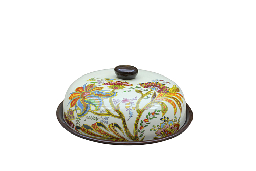 Блюдо для блинов с крышкой 23см (кор=12шт)