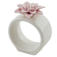 Кольцо для салфеток 5,5*4,5*6,5см Цветок розовый