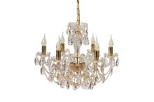 Люстра 6 рожковая золотые плафоны 4050