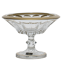 Конфетница 18см Doge Матовое золото AS Crystal