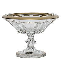 Конфетница 18см Doge Матовое золото AS Crystal