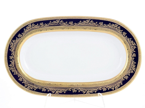 Блюдо овальное 24см Constanza Cobalt Gold 9320 Falkenporzellan Блюдо овальное 24см Constanza Cobalt Gold 9320 Falkenporzellan