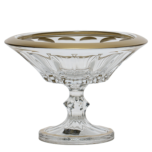 Конфетница 18см Doge Матовое золото AS Crystal