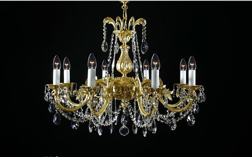 Люстра 8 рожковая PL хрустальные чаши Royal Bohemia