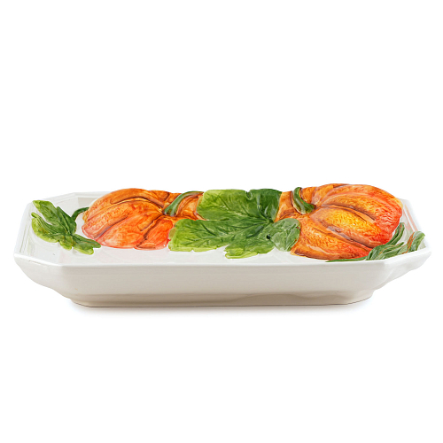 Блюдо 41*32 восьмиугольное Тыква Annaluma