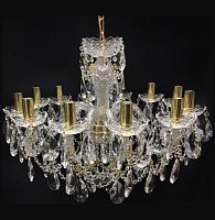Люстра 12 рожковая золотые плафоны 4050