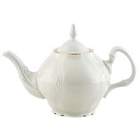 Чайник 0,7л Белый узор слоновая кость Bernadotte
