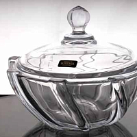 Конфетница 19см с крышкой Infinity Crystalite Bohemia