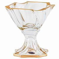 Конфетница 19,5см на ножке Neptune Mat Gold Max Crystal