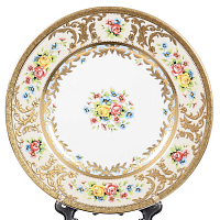Набор тарелок 21см 6шт Vienna Creme Gold