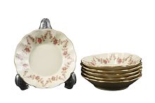 Набор розеток 11см 6шт Соната Цветочная Слоновая кость Leander