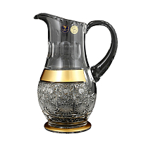 Графин 1.3л 1шт хрусталь с золотом Снежинка Crystal HeArt