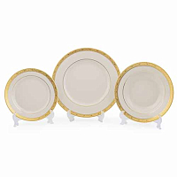 Набор тарелок 18пр Constanza Creme Gold 3064 Falkenporzellan