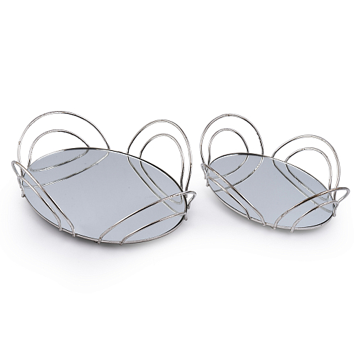 Набор подносов 2шт Silver
