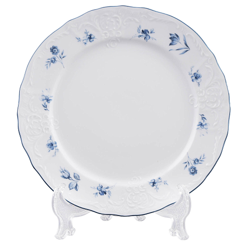 Набор тарелок 21см 6шт Синий цветок