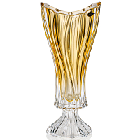 Ваза 40см на ножке Plantica Amber Aurum Crystal