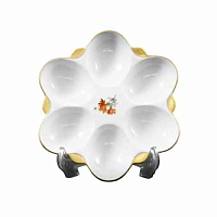 Поднос для яиц 15см Мейсенский букет Queen's Crown