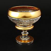 Варенница 12.8см н/н 1шт хрусталь с золотом Снежинка Crystal HeArt