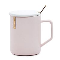 Кружка 400мл с крышкой в под.уп Lenardi