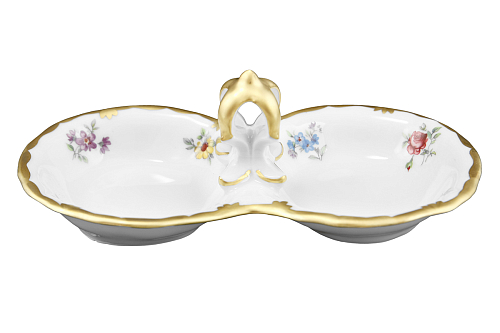 Солонка 1шт Мейсенский цветок Queen's Crown
