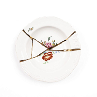 Тарелка глубокая 22см Kintsugi Seletti