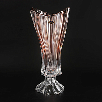 Ваза 40см на ножке Plantica Pink Aurum Crystal