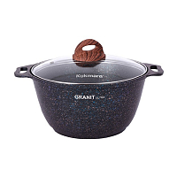 Кастрюля 3л со стекл. крышкой Granit ultra Blue Kukmara