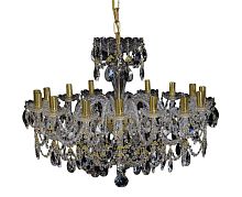 Люстра 16 рожковая золотые плафоны 4050