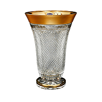 Ваза 305мл хрусталь с золотом Max Crystal