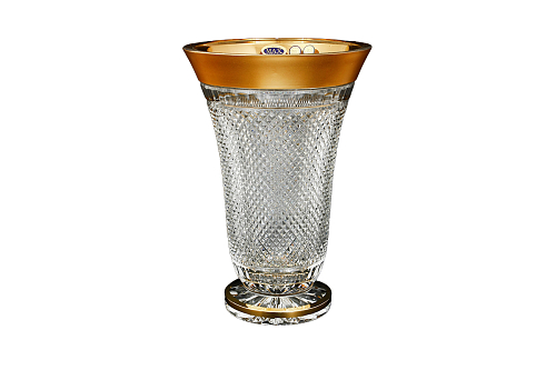 Ваза 305мл хрусталь с золотом Max Crystal