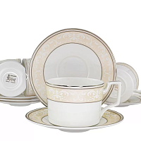 Набор чайных пар 12пр 250мл Джульетта в под.уп. Lenardi