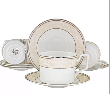 Набор чайных пар 12пр 250мл Джульетта в под.уп. Lenardi