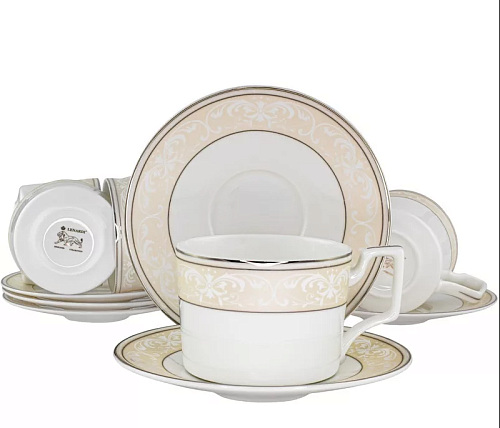 Набор чайных пар 12пр 250мл Джульетта в под.уп. Lenardi