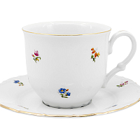 Набор чайных пар 180мл высокие 6шт Мелкие цветы Jeremy