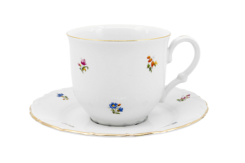 Набор чайных пар 180мл высокие 6шт Мелкие цветы Jeremy