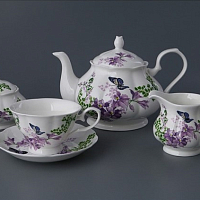 Чайный сервиз 6пер 15пр Лилак 1200/200мл 
