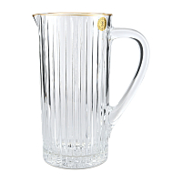 Кувшин 1,2л 1шт Timeless золотая полоса RCR Nano Glass