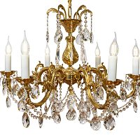 Люстра 6 рожковая золото Royal Bohemia