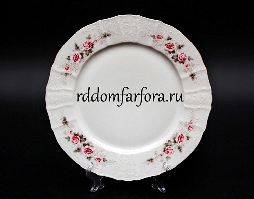 Набор тарелок 19см Серая роза 6шт ZL 