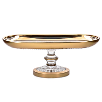 Рулетница н/н 35см хрусталь с золотом Фелиция Crystal HeArt