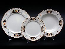 Набор тарелок 18пр Синеглаз Bernadotte