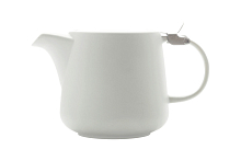 Чайник с ситечком 0,6л (белый) Оттенки