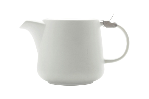 Чайник с ситечком 0,6л (белый) Оттенки