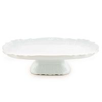 Поднос 40см на ножке Белый узор Bernadotte