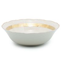 Салатник 25см 1шт Золотая лента слоновая кость Мария Луиза Thun